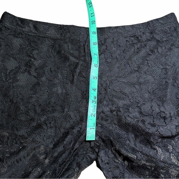 NWT SHEIN Bae Sexy Black Sheer Lace Flare Pants - Size Medium - Picture 14 of 16